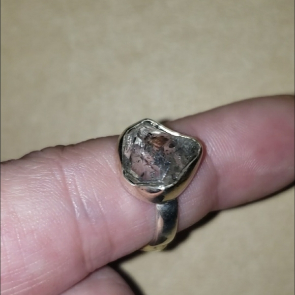 Herkimer Quartz Ring 925 Silver - Picture 7 of 16